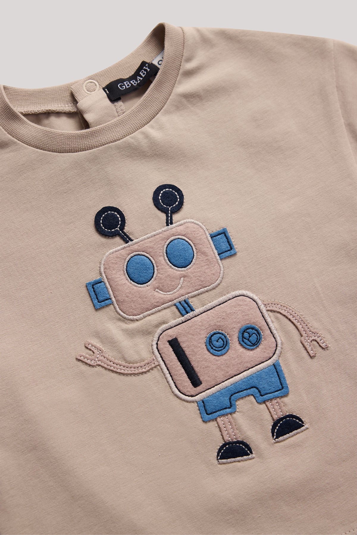 Baby Boy Beige T-Shirt - BgStore