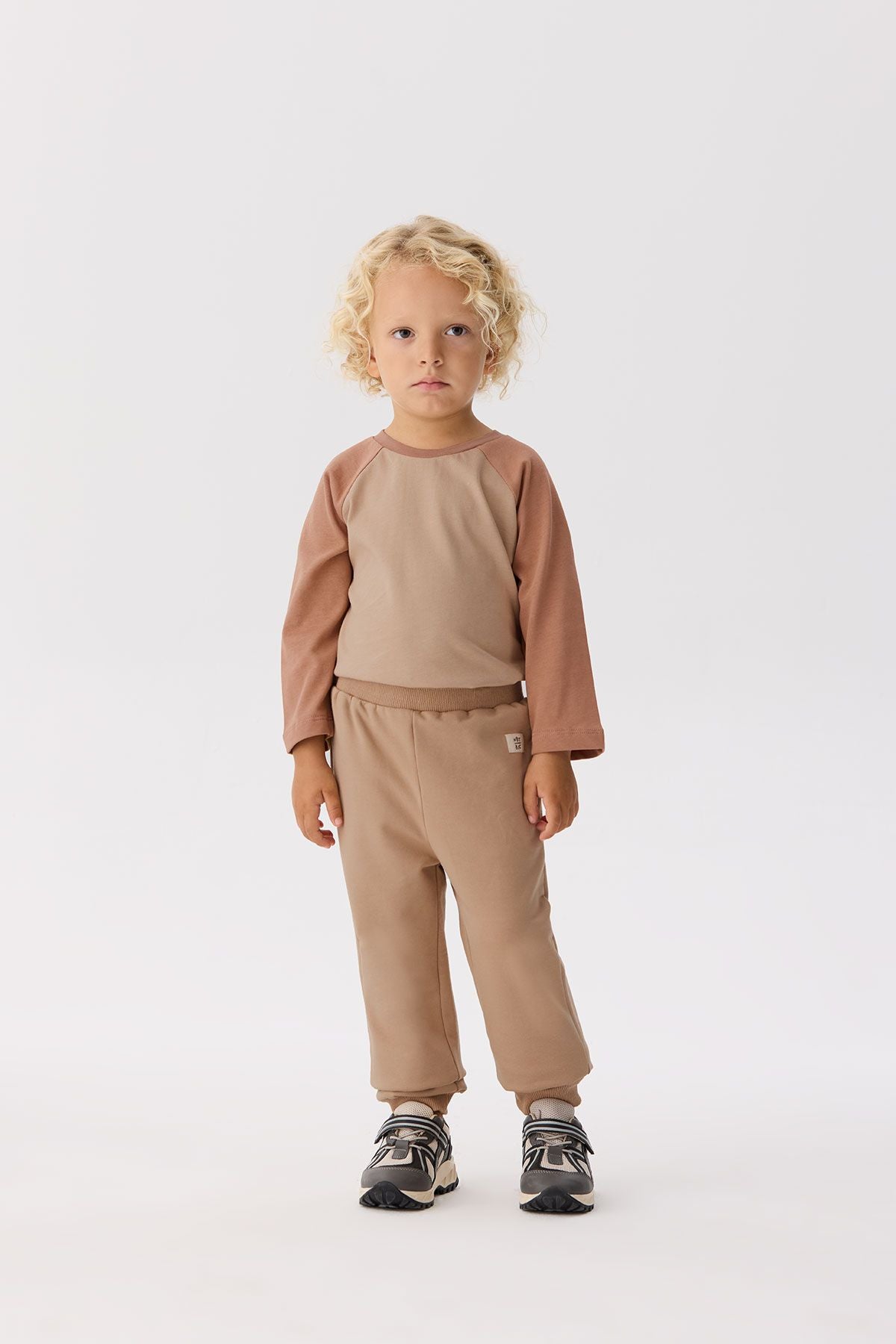 Baby Boy Beige Tracksuit Bottom - BgStore