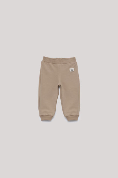 Baby Boy Beige Tracksuit Bottom - BgStore