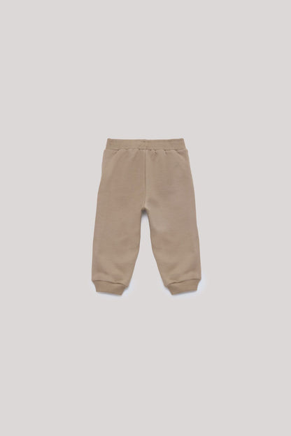 Baby Boy Beige Tracksuit Bottom - BgStore