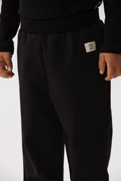 Baby Boy Black Tracksuit Bottom - BgStore