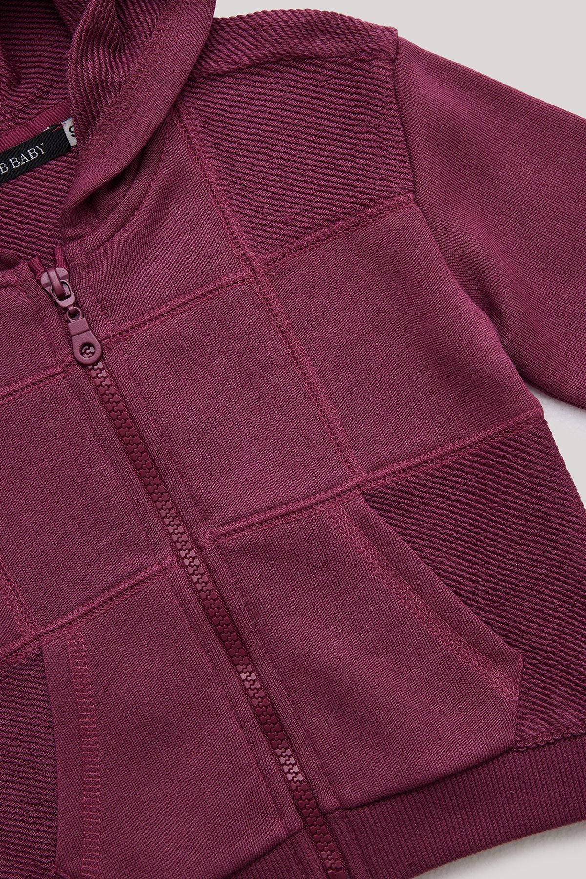 Baby Boy Claret Red Tracksuit Top - BgStore