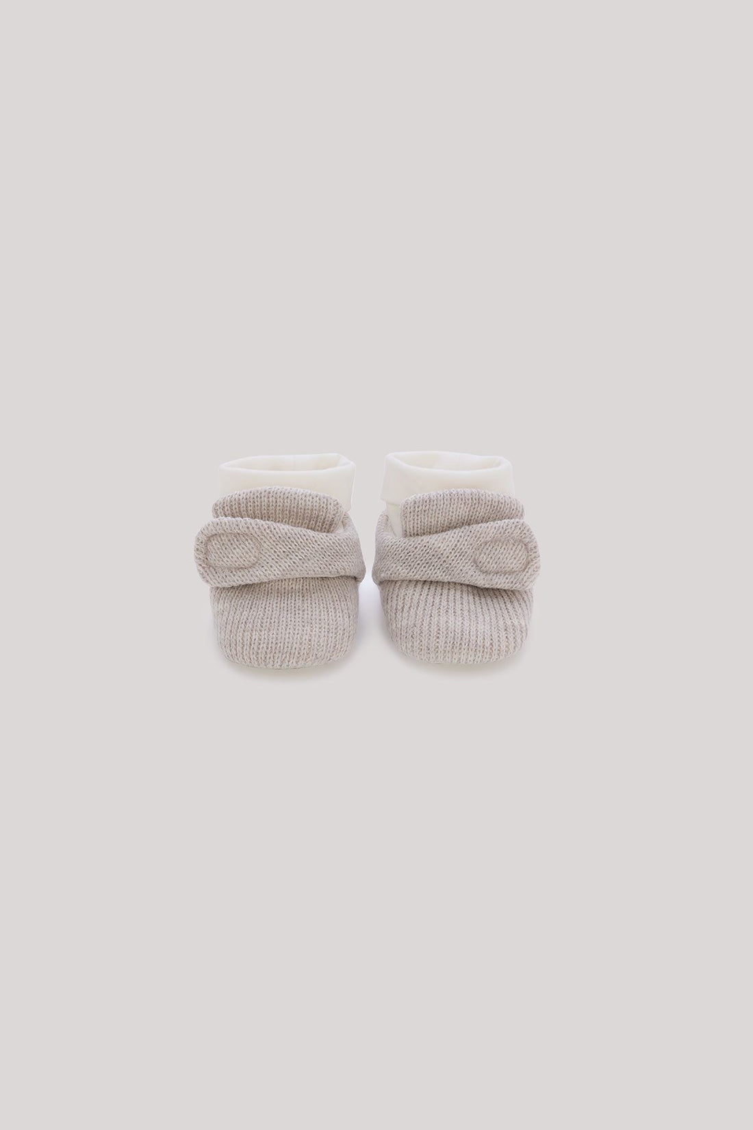 Baby Boy Ecru Bootees - BgStore