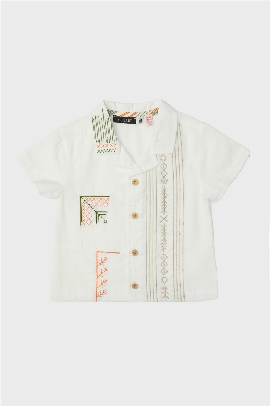 Baby Boy Ecru Shirt - BgStore