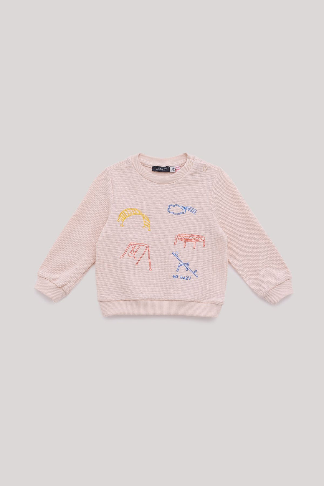 Baby Boy Ecru Sweatshirt - BgStore