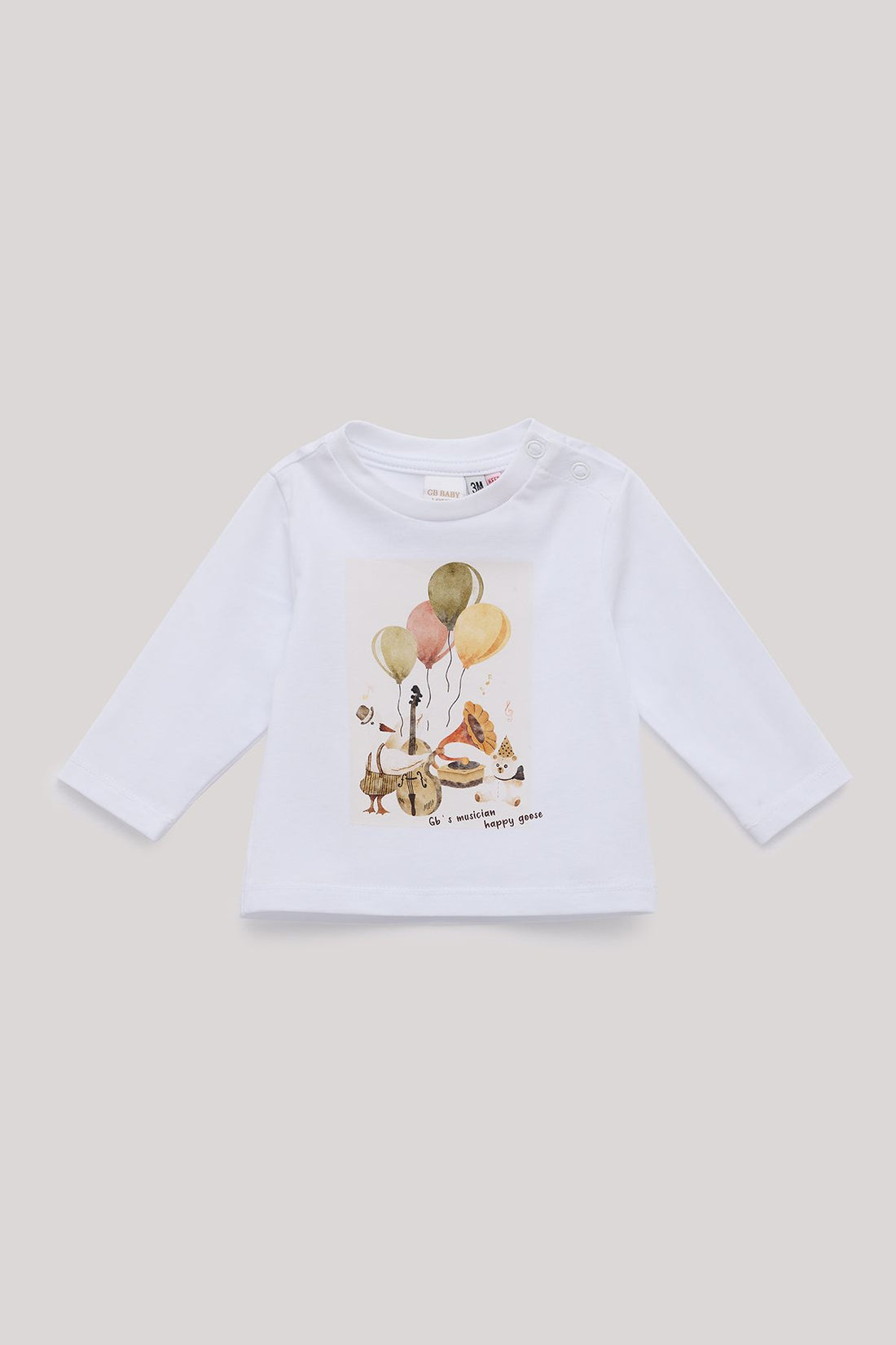 Baby Boy Ecru T-Shirt - BgStore