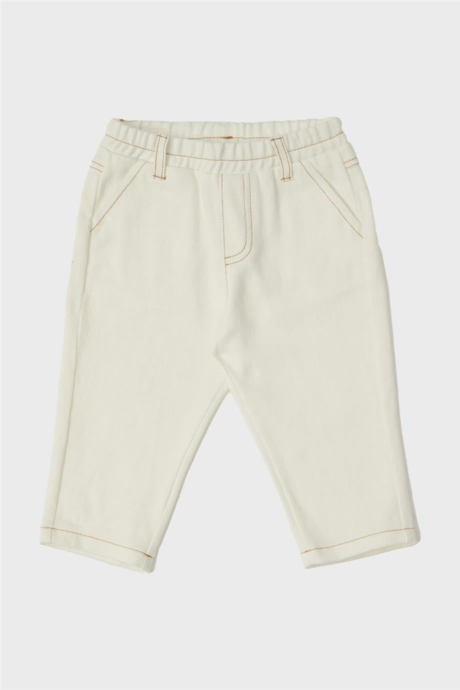 Baby Boy Ecru Trousers - BgStore