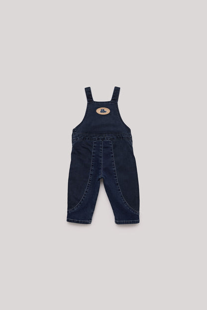 Baby Boy Navy Blue Bib and Brace Overall - BgStore