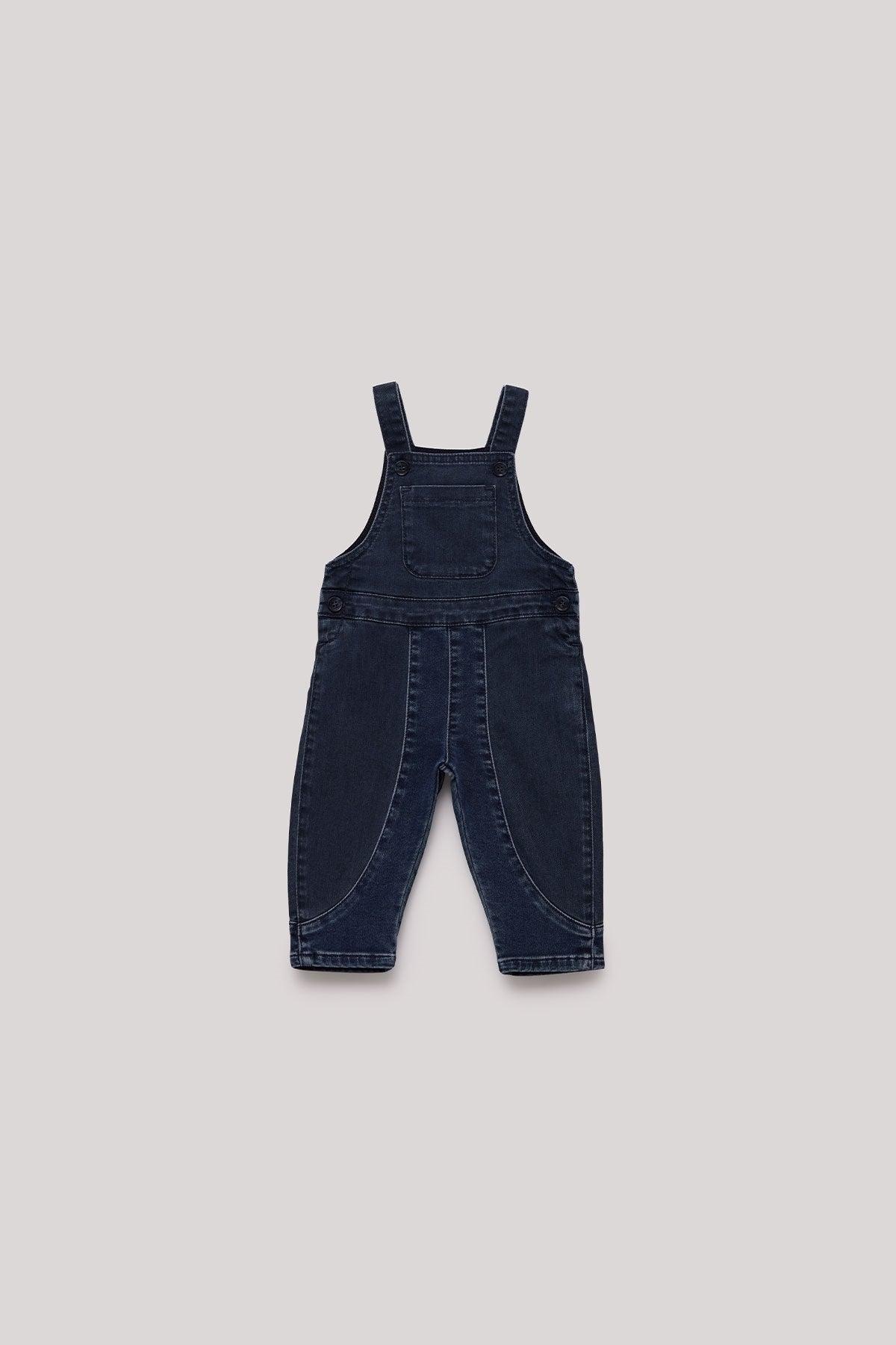 Baby Boy Navy Blue Bib and Brace Overall - BgStore