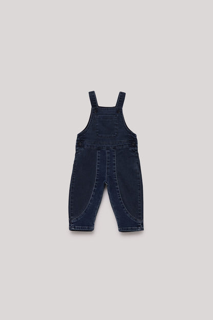 Baby Boy Navy Blue Bib and Brace Overall - BgStore