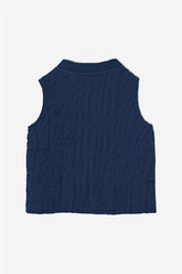 Baby Boy Navy Blue Vest - BgStore