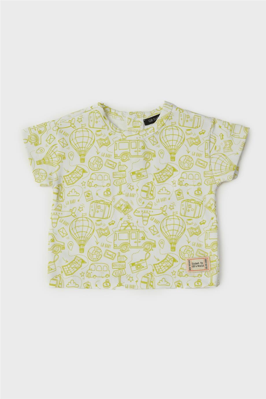 Baby Boy Patterned T-Shirt - BgStore