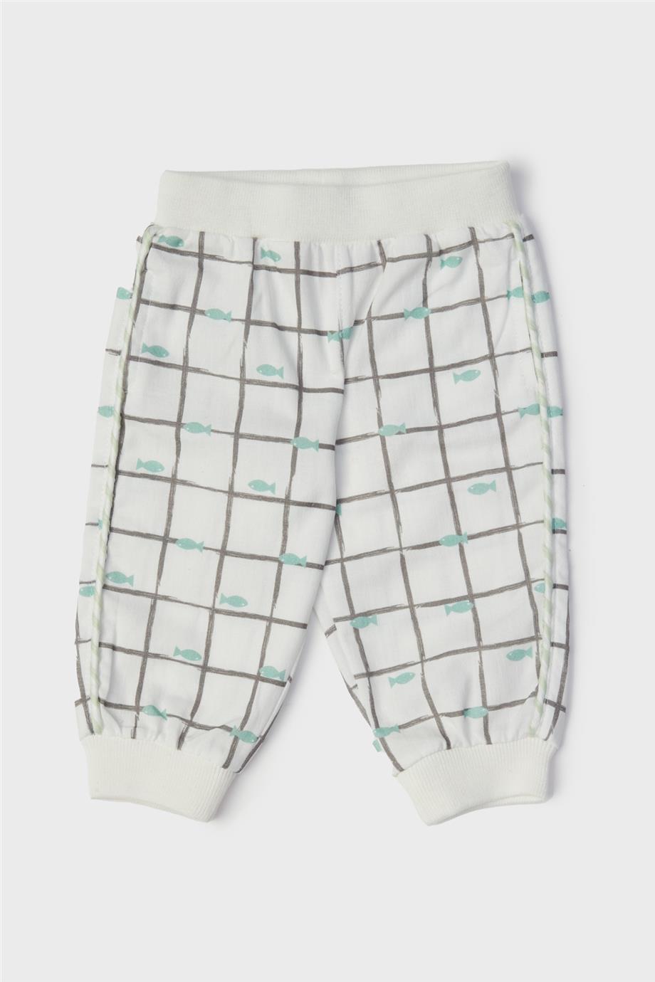 Baby Boy Patterned Tracksuit Bottom - BgStore