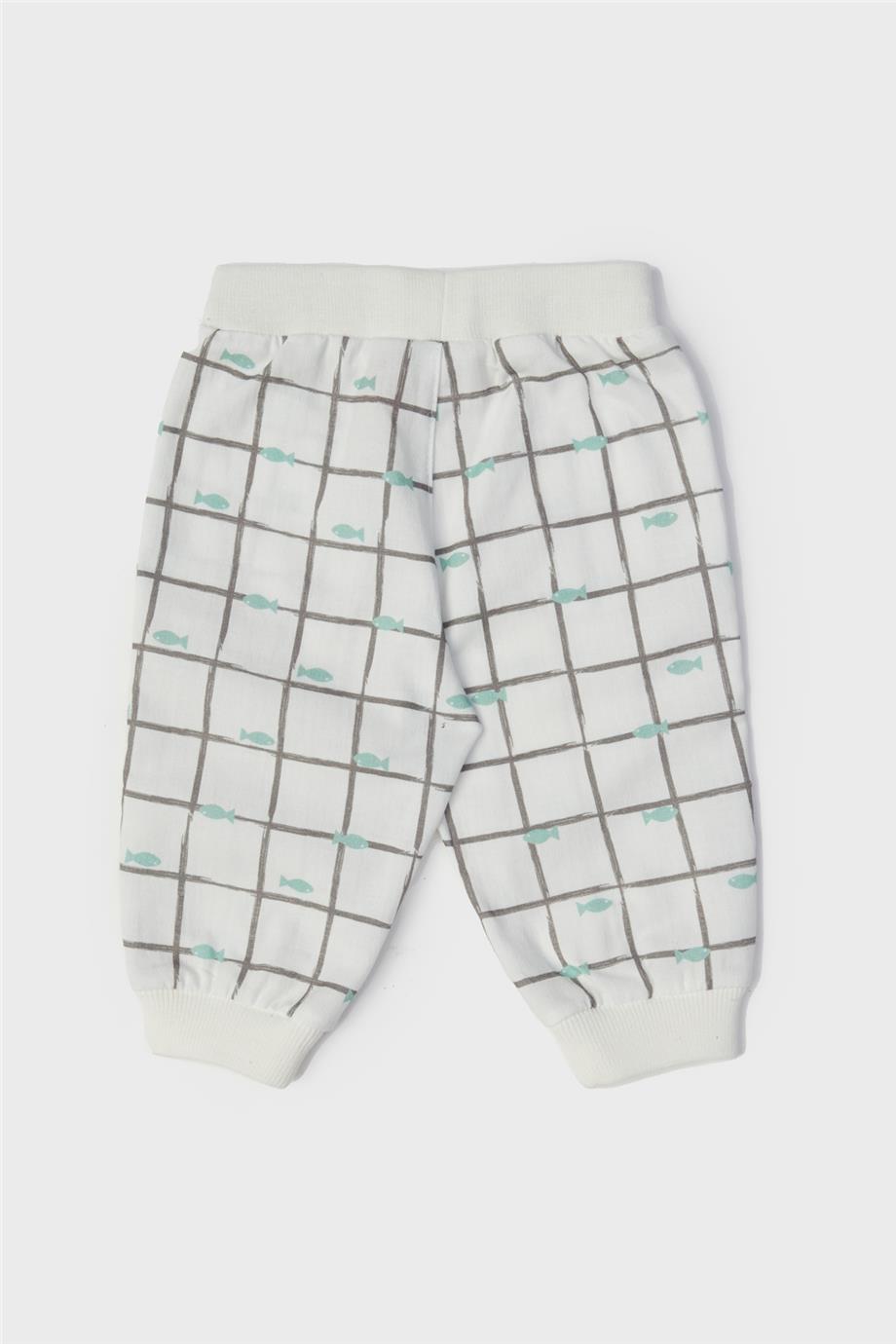 Baby Boy Patterned Tracksuit Bottom - BgStore