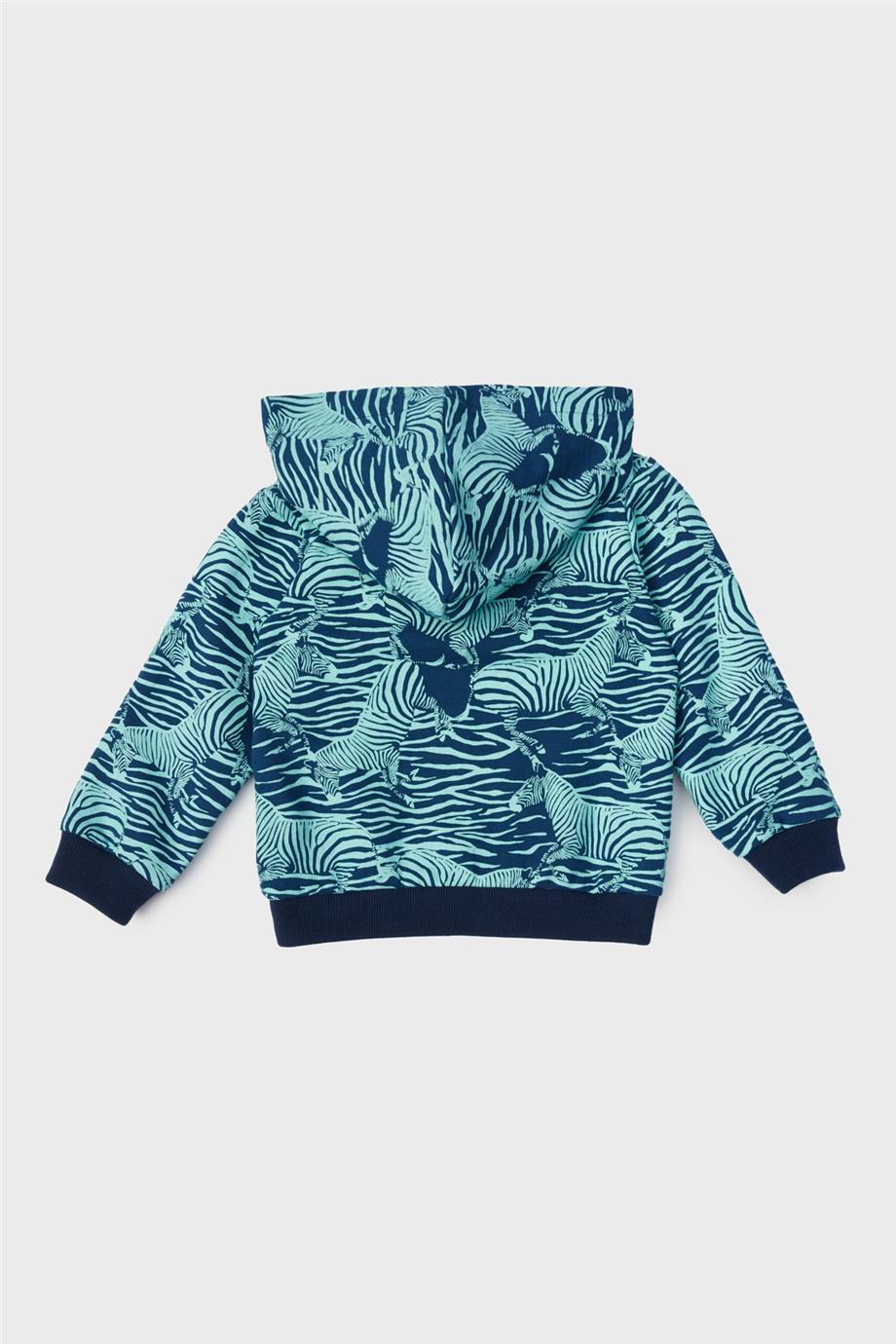 Baby Boy Patterned Tracksuit Top - BgStore