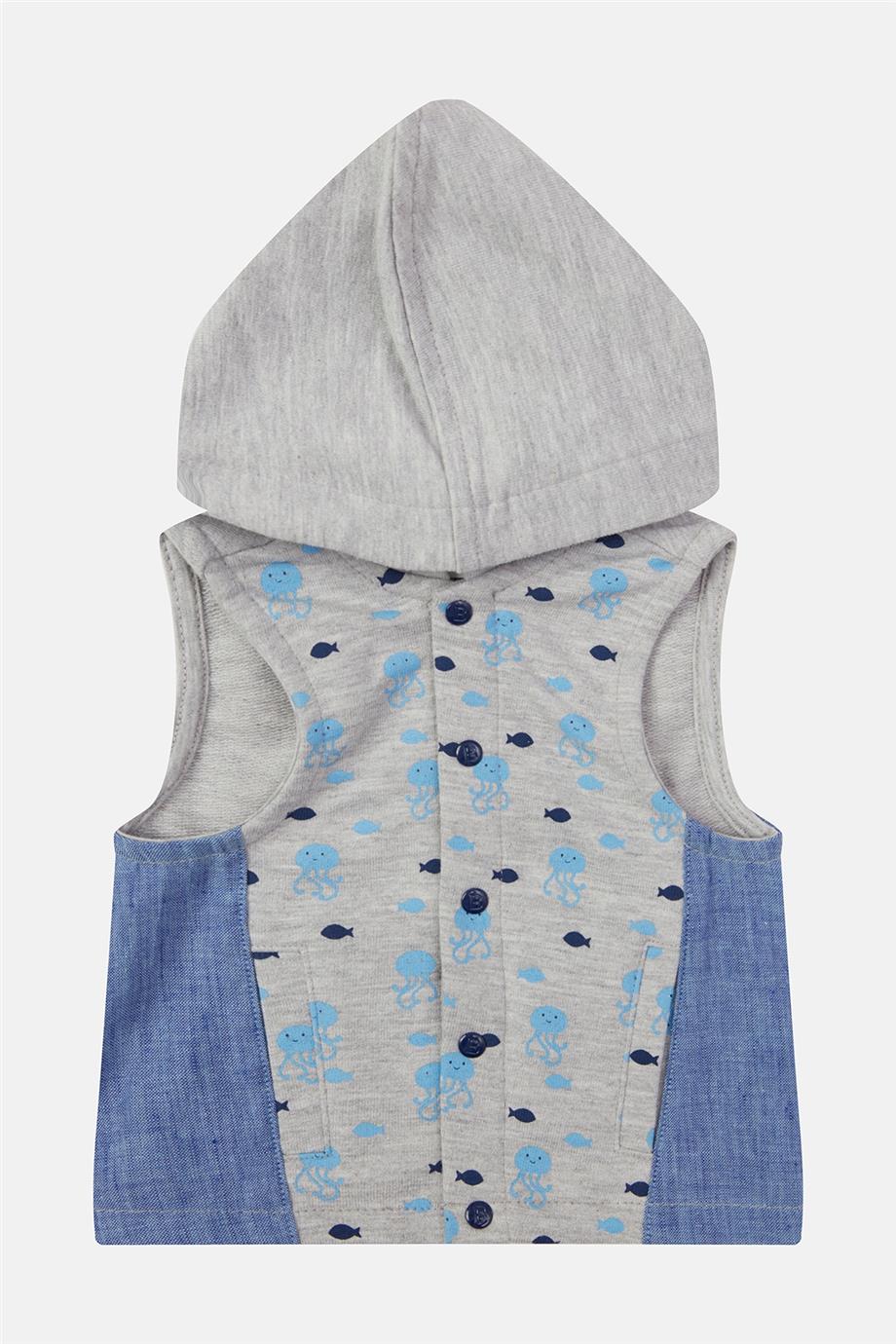 Baby Boy Patterned Vest - BgStore