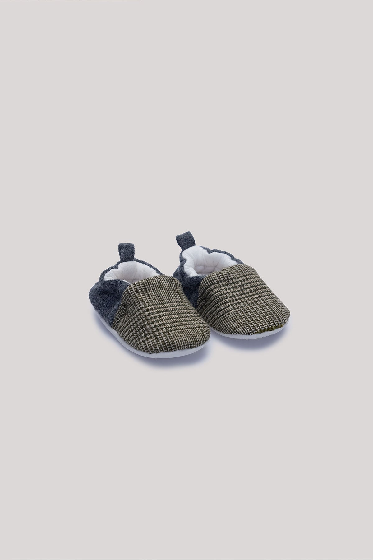 Baby Boy Plaid Bootees - BgStore