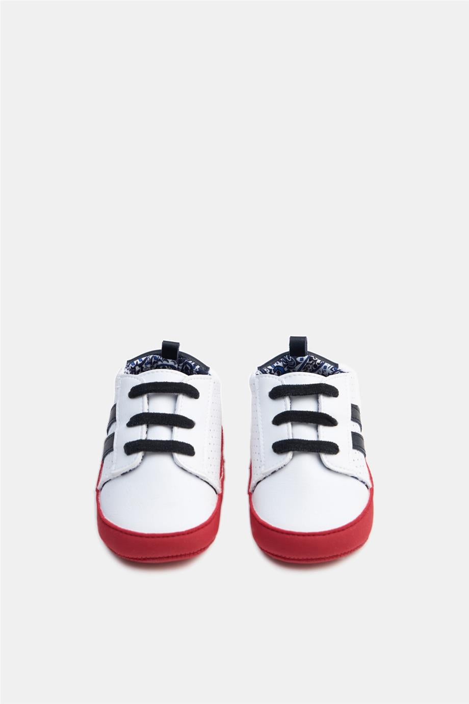 Baby Boy White Bootees - BgStore