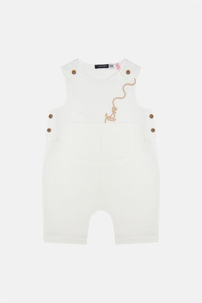 Baby Boy White Overall - BgStore