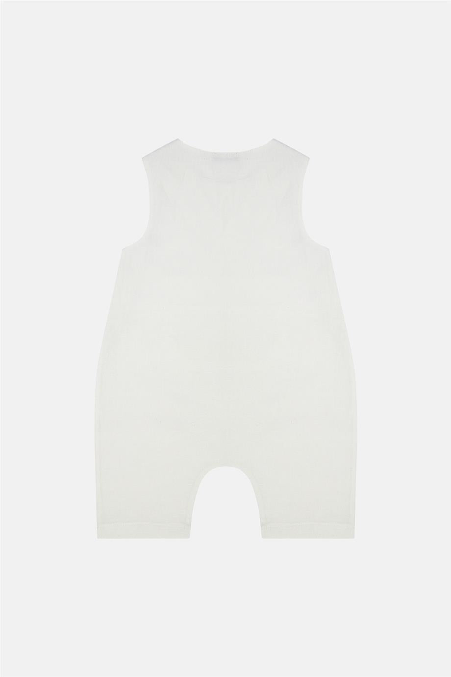 Baby Boy White Overall - BgStore