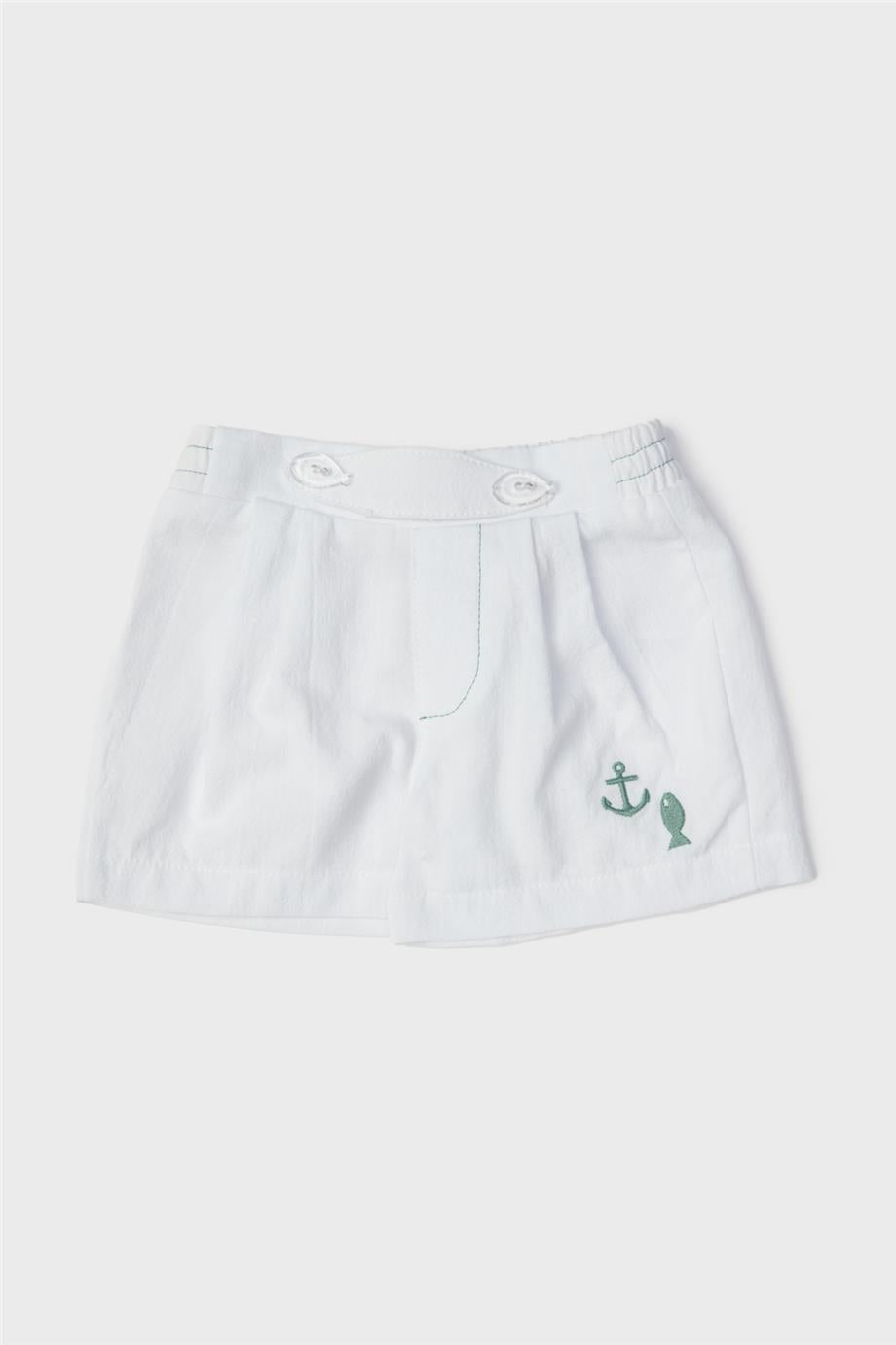 Baby Boy White Shorts - BgStore