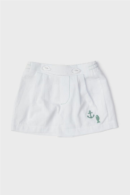 Baby Boy White Shorts - BgStore