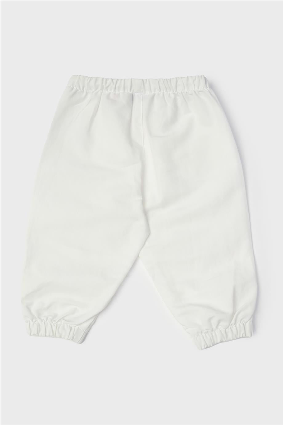 Baby Boy White Trousers - BgStore