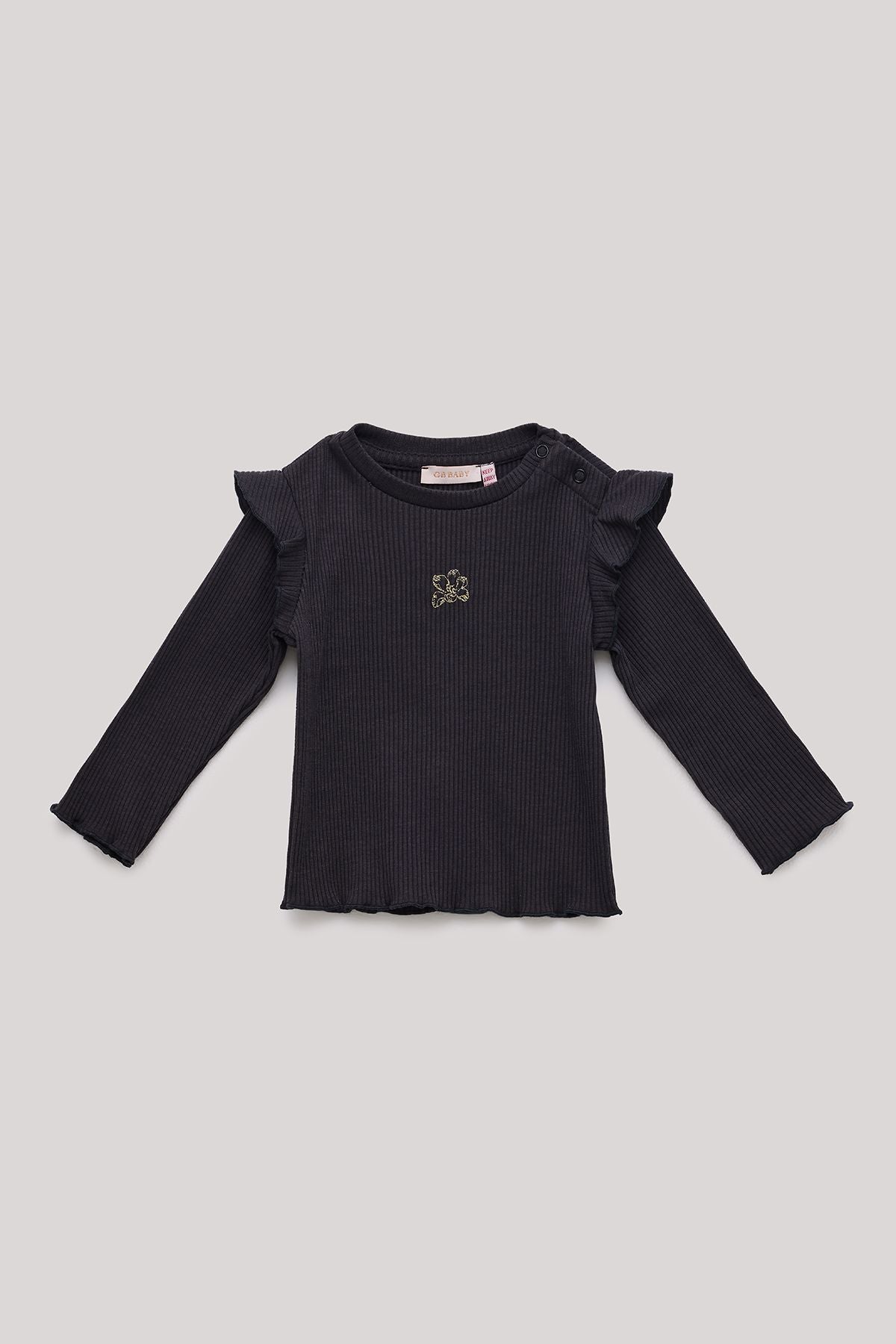 Baby Girl Anthracite T-Shirt - BgStore