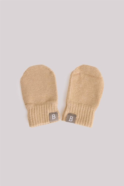 Baby Girl Beige Gloves