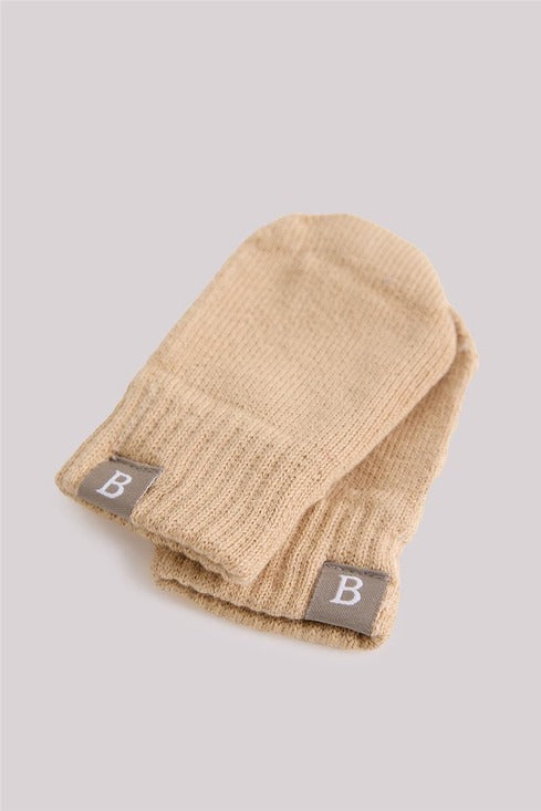 Baby Girl Beige Gloves