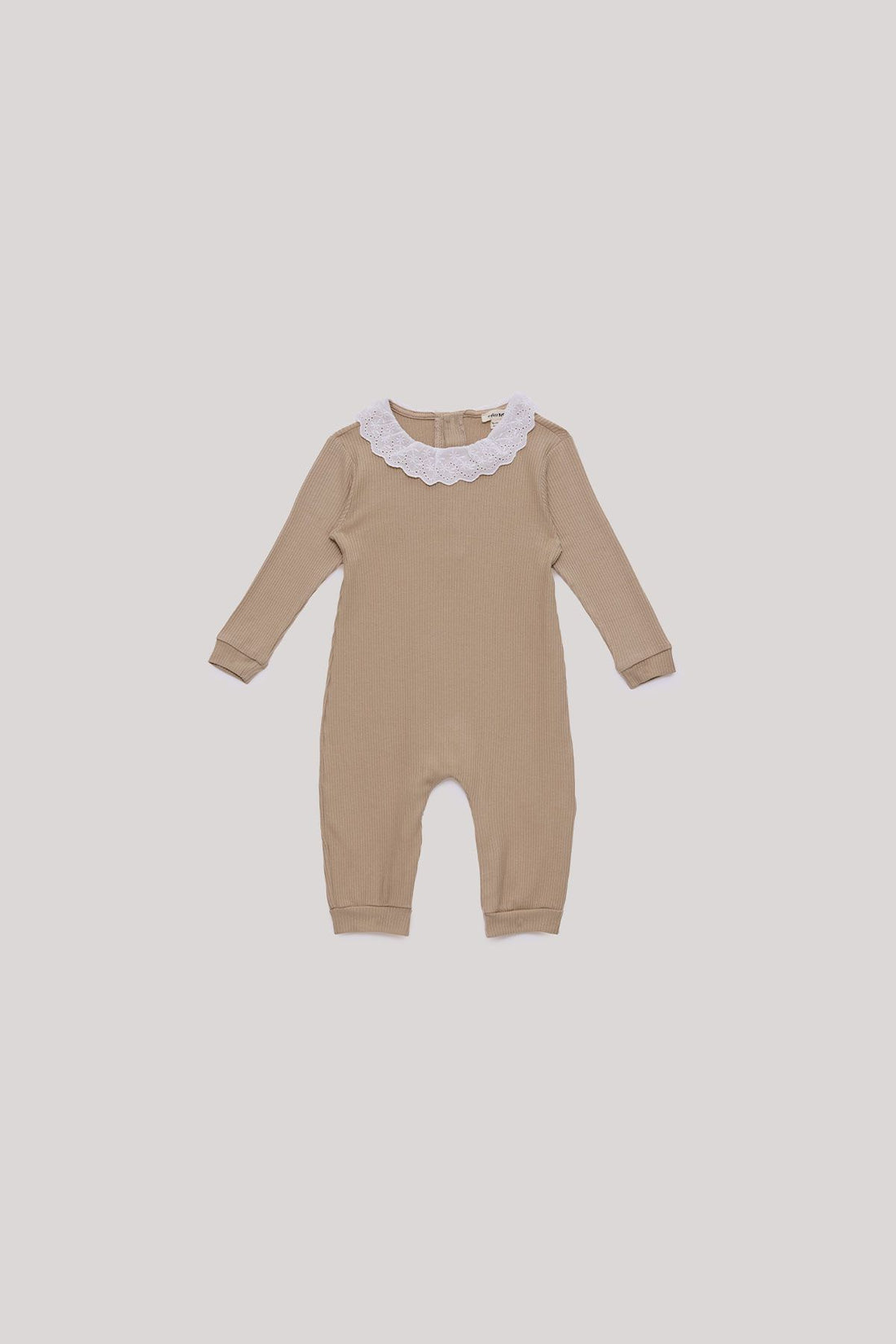 Baby Girl Beige Overall - BgStore