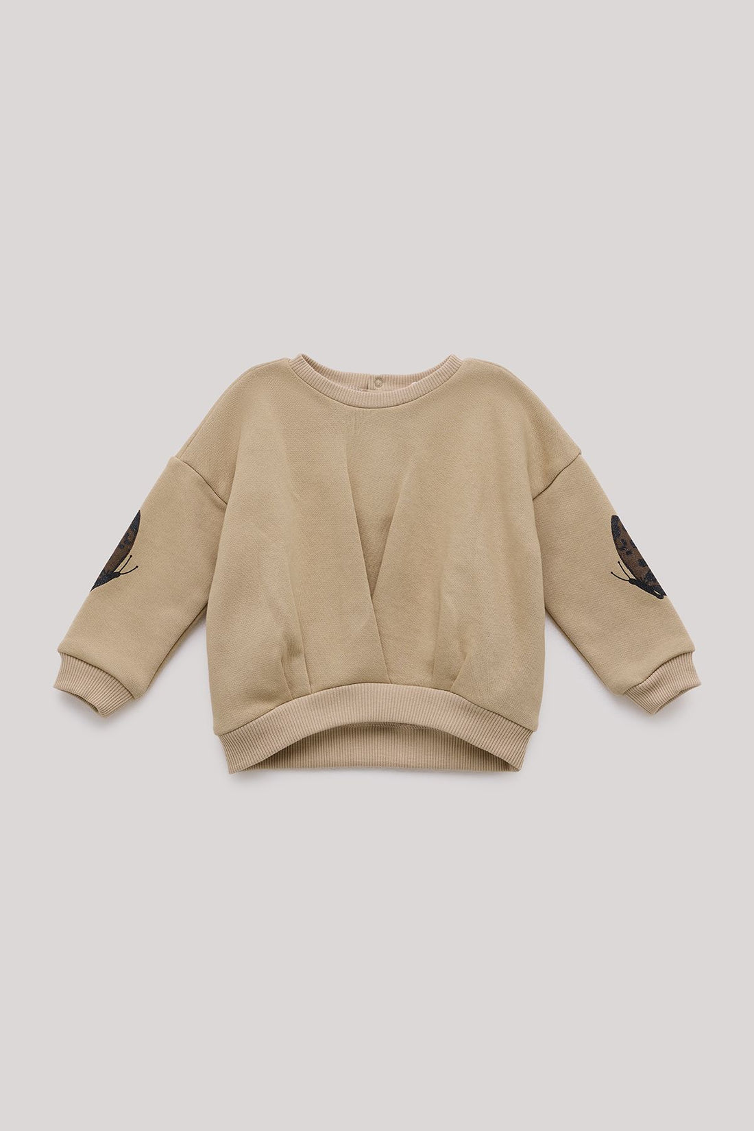 Baby Girl Beige Sweatshirt - BgStore