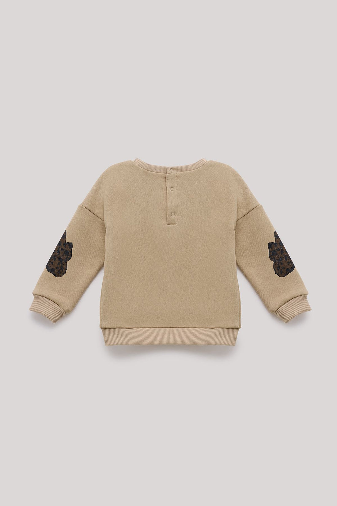 Baby Girl Beige Sweatshirt - BgStore