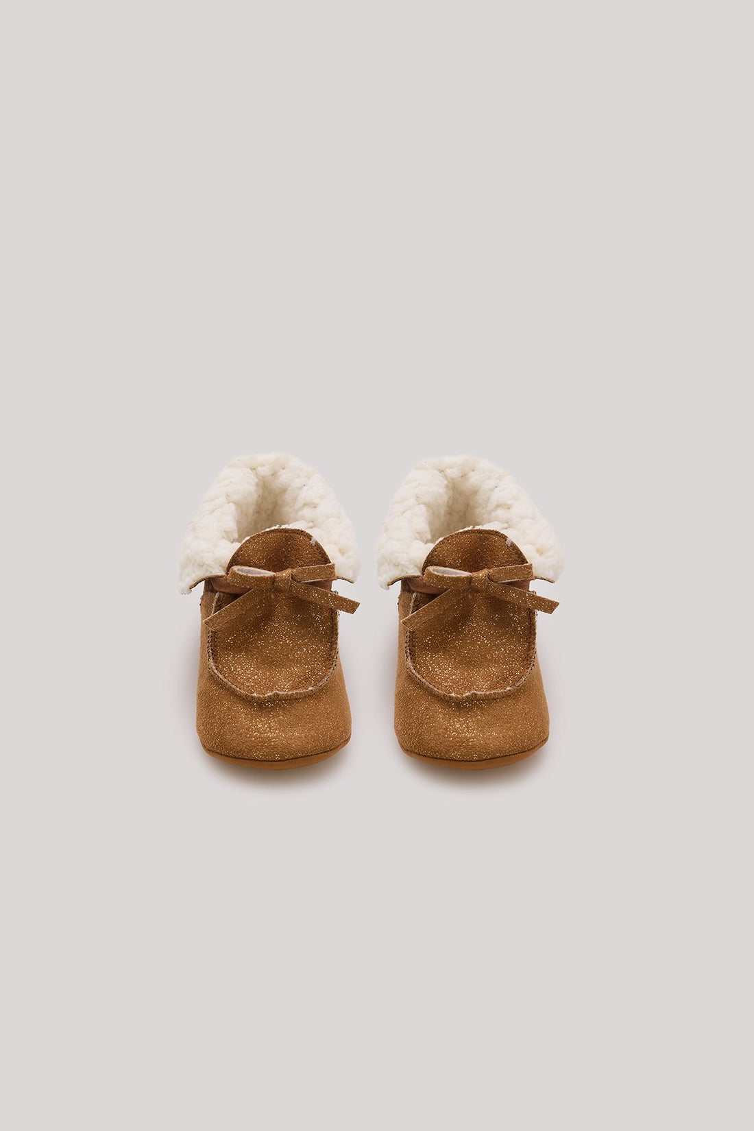 Baby Girl Brown Bootees - BgStore