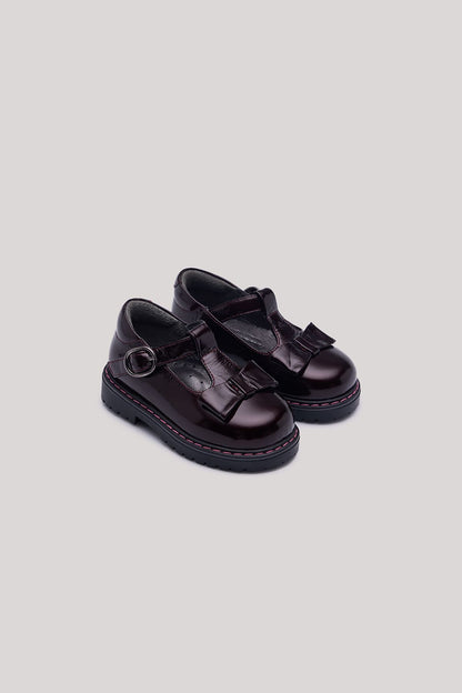 Baby Girl Claret Red Shoes - BgStore