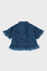 Baby Girl Denim Tracksuit Top - BgStore