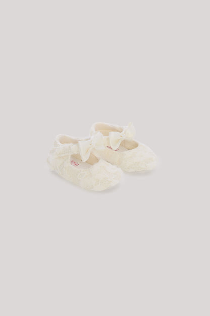 Baby Girl Ecru Bootees - BgStore