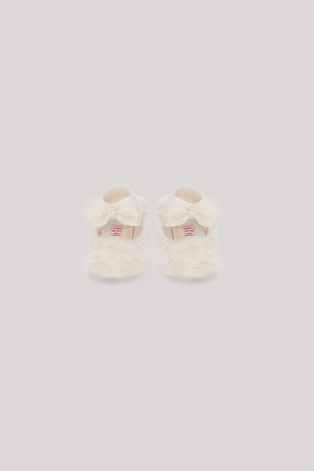 Baby Girl Ecru Bootees - BgStore