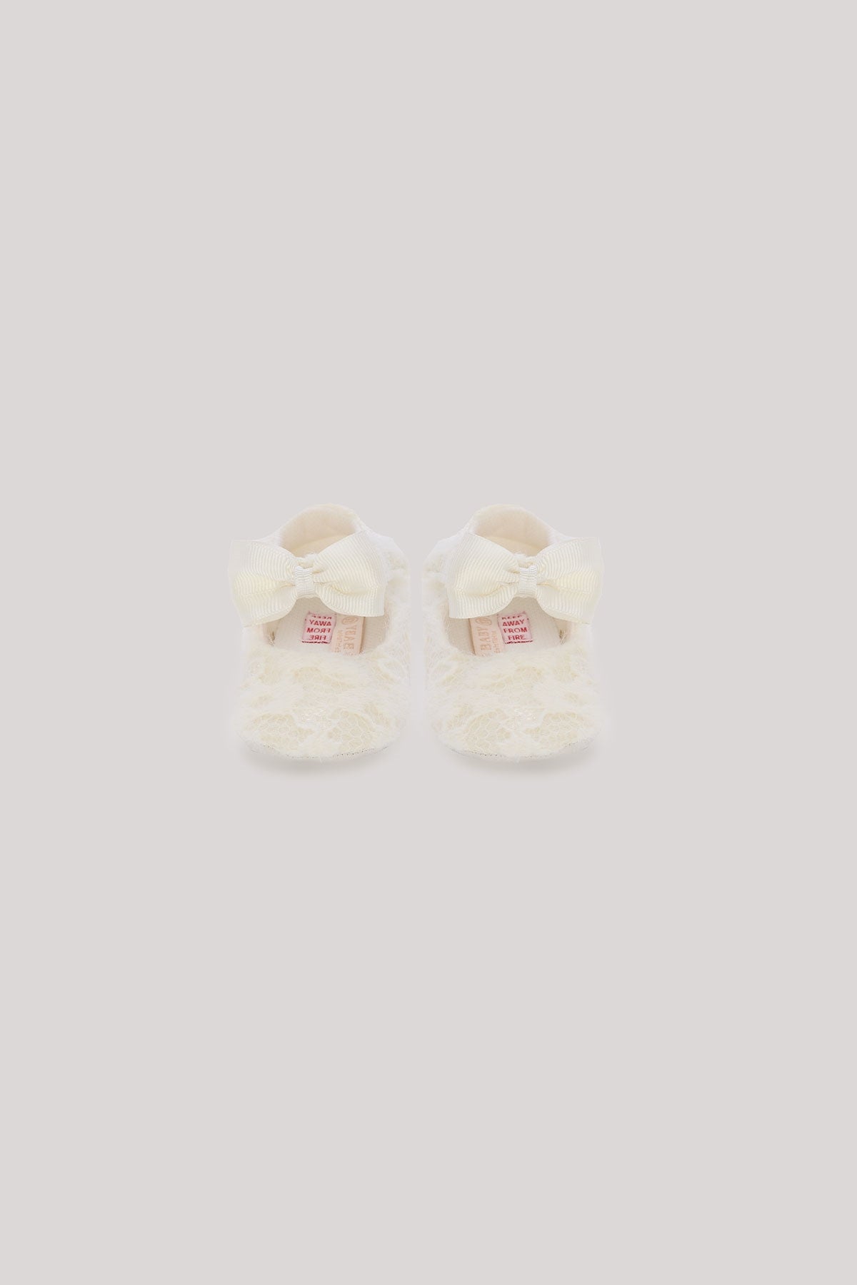 Baby Girl Ecru Bootees - BgStore