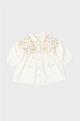 Baby Girl Ecru Dress - BgStore