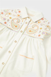 Baby Girl Ecru Dress - BgStore