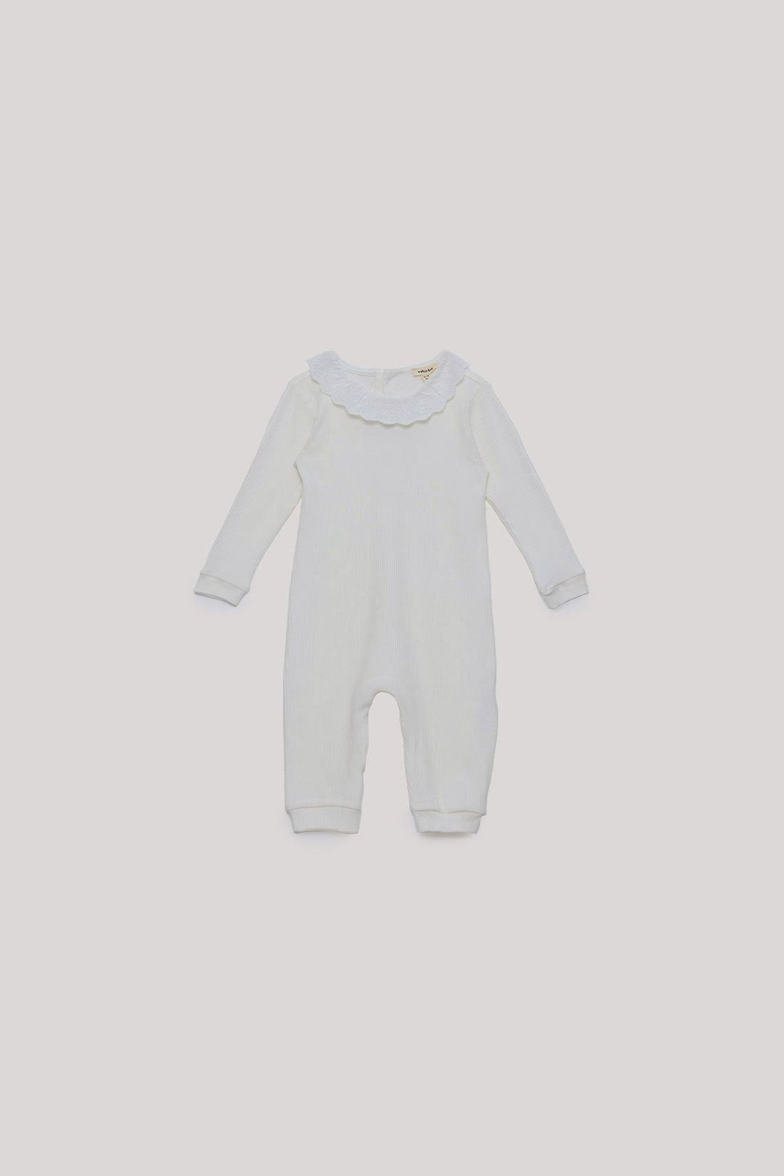 Baby Girl Ecru Overall - BgStore