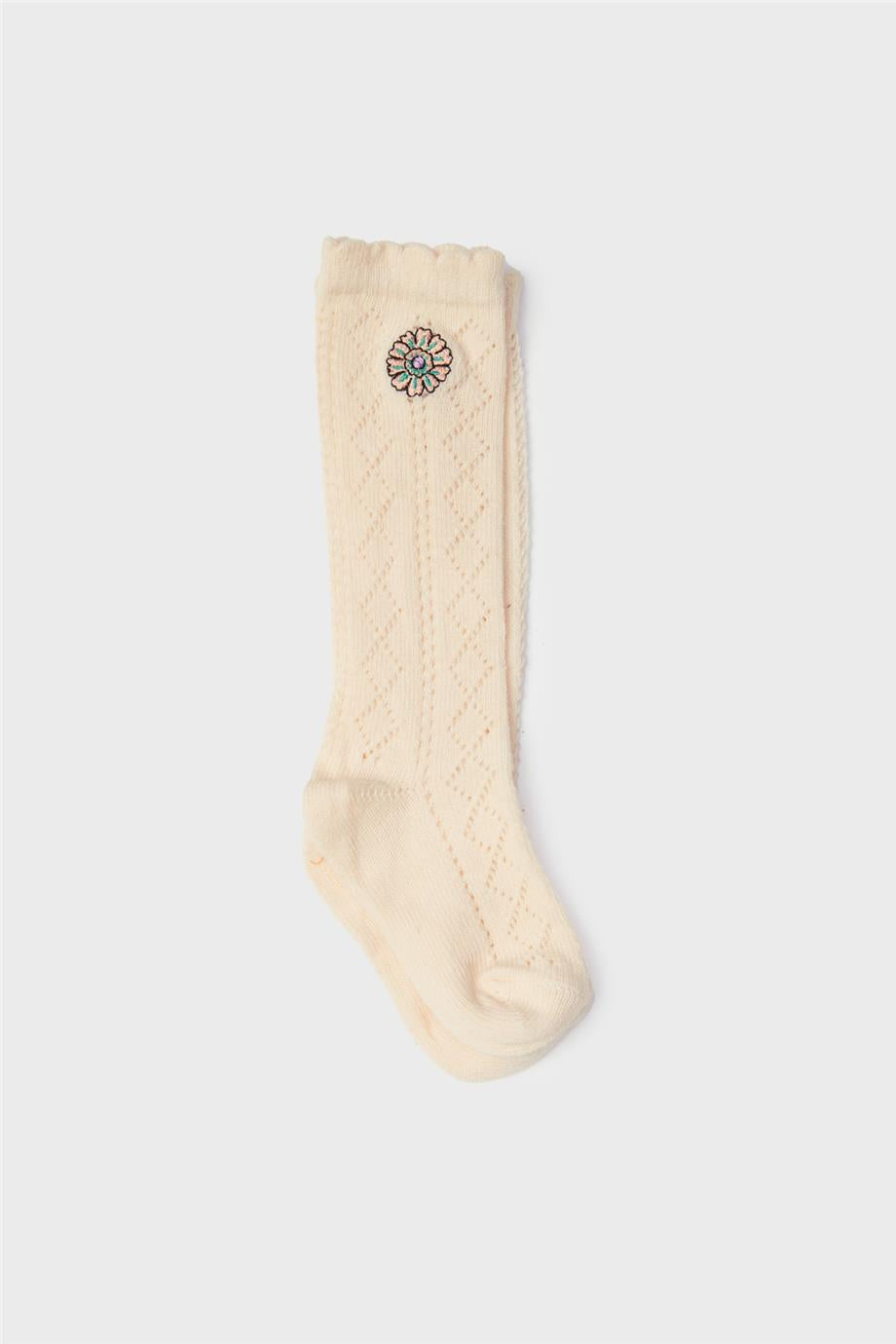 Baby Girl Ecru Socks - BgStore