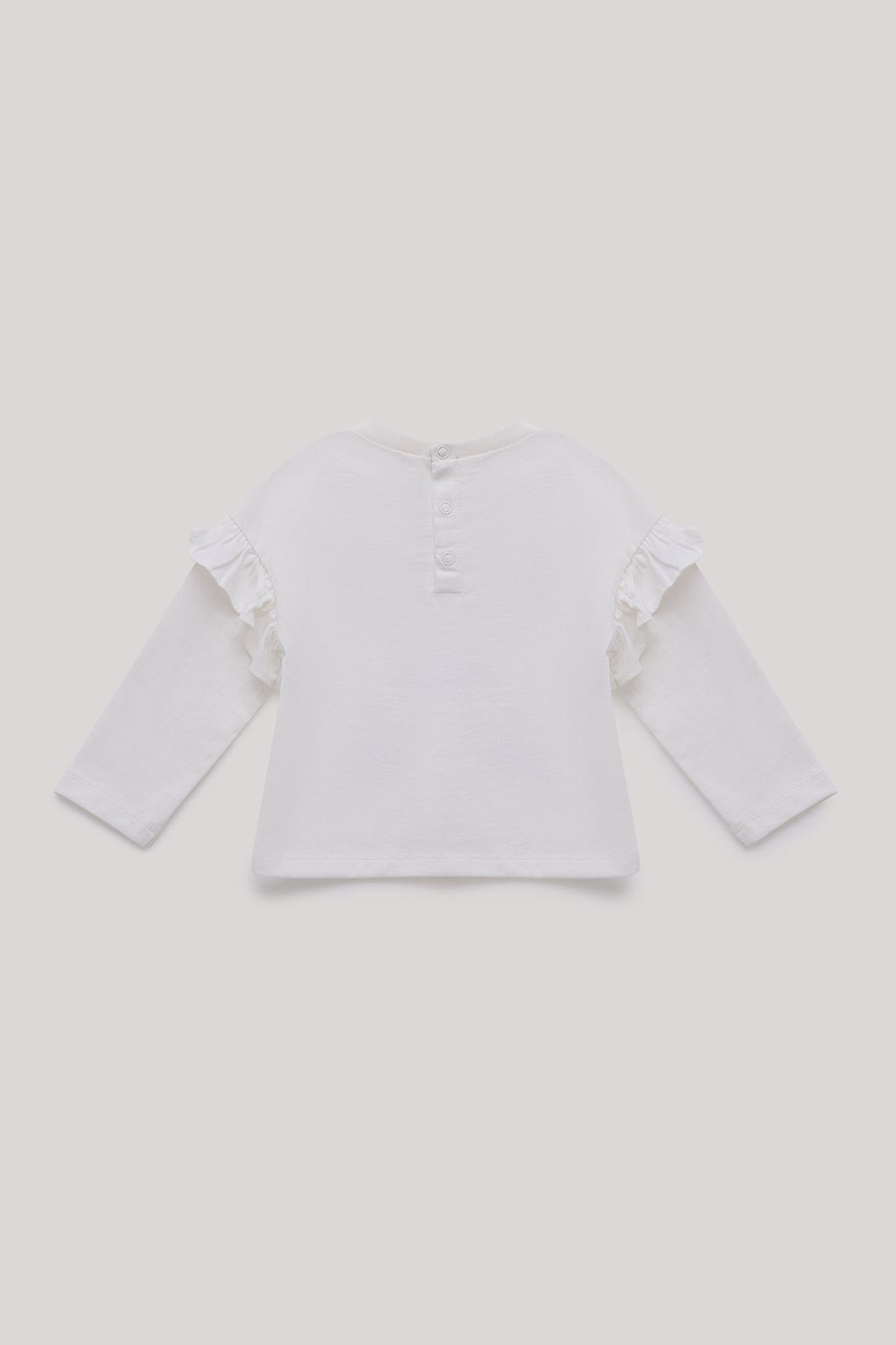 Baby Girl Ecru T-Shirt - BgStore