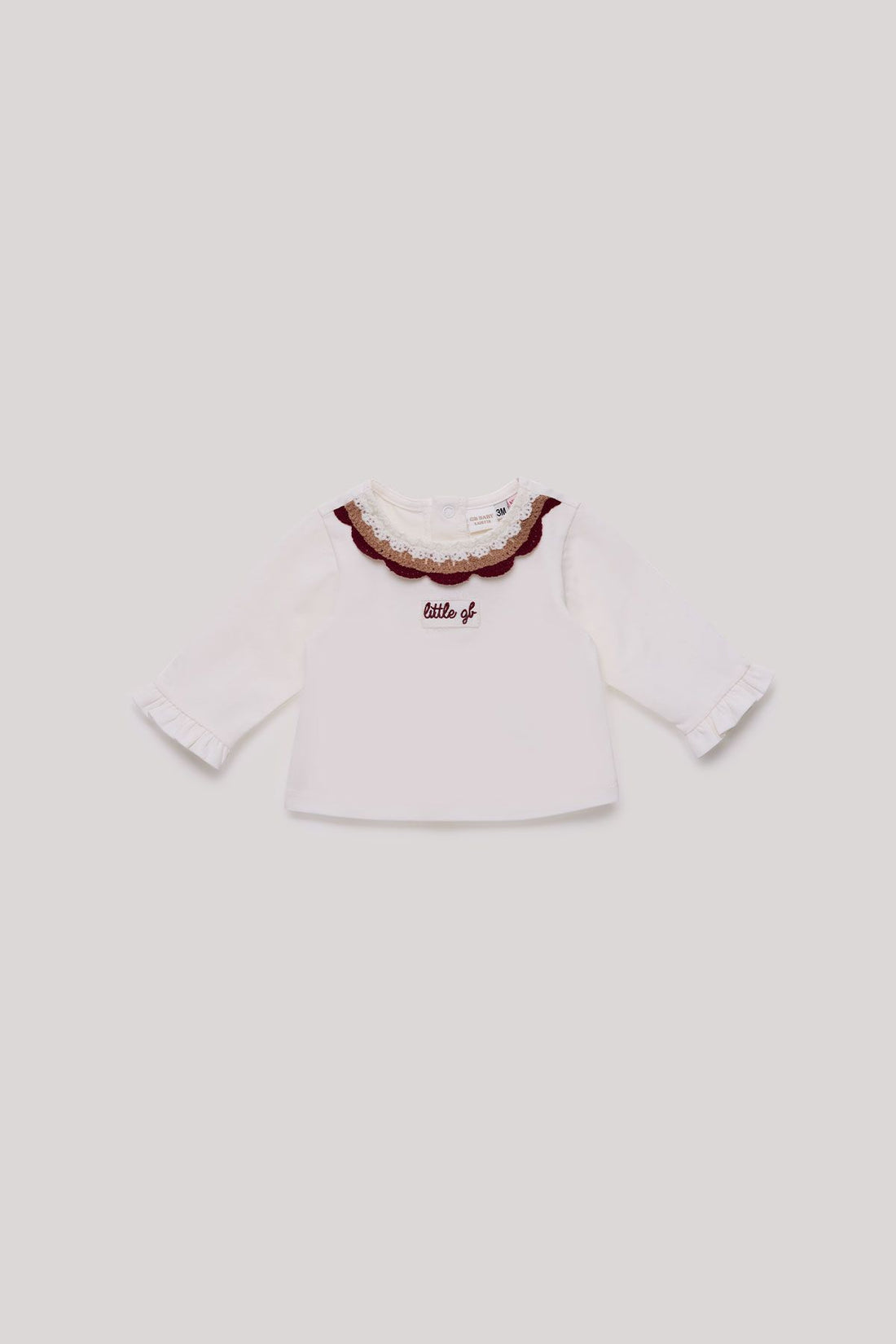 Baby Girl Ecru T-Shirt - BgStore