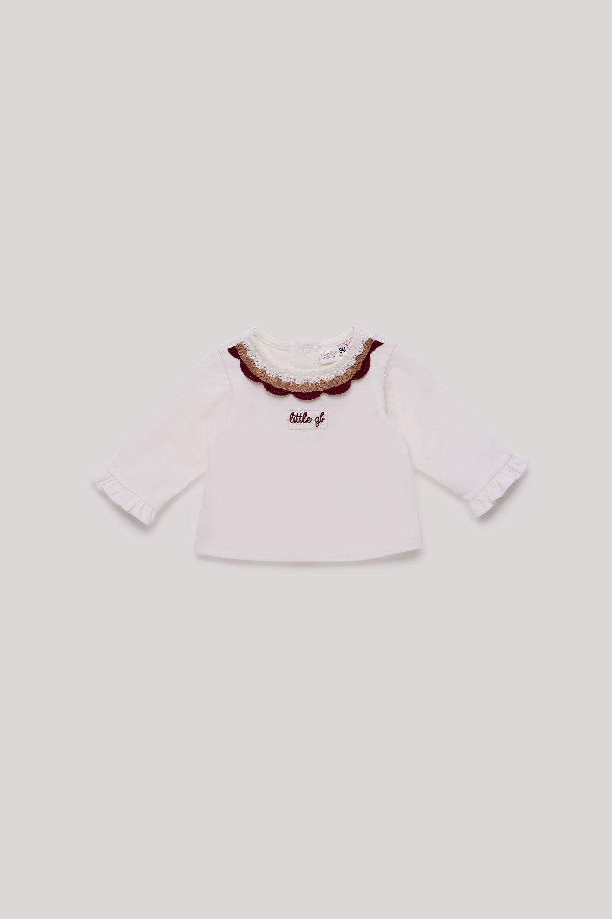 Baby Girl Ecru T-Shirt - BgStore