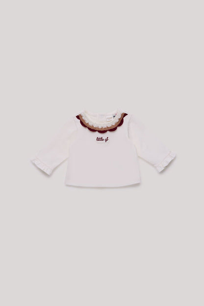 Baby Girl Ecru T-Shirt - BgStore