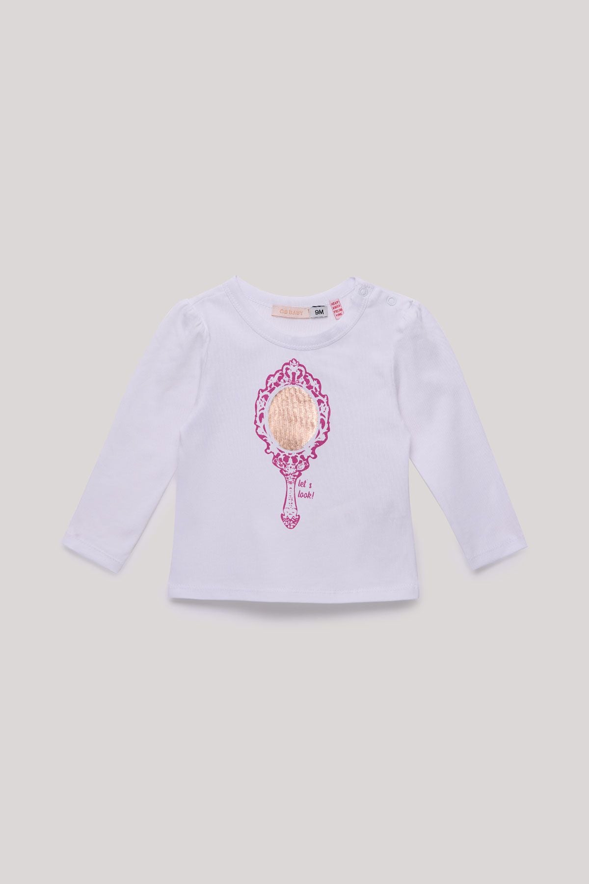 Baby Girl Ecru T-Shirt - BgStore