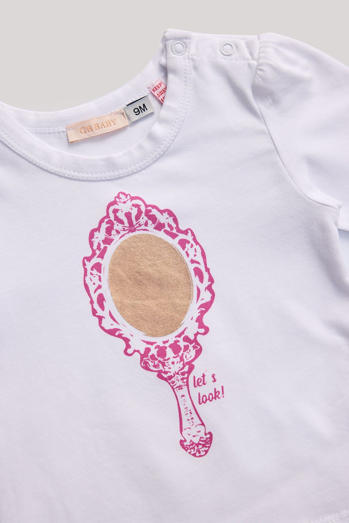 Baby Girl Ecru T-Shirt - BgStore