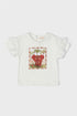 Baby Girl Ecru T-Shirt - BgStore